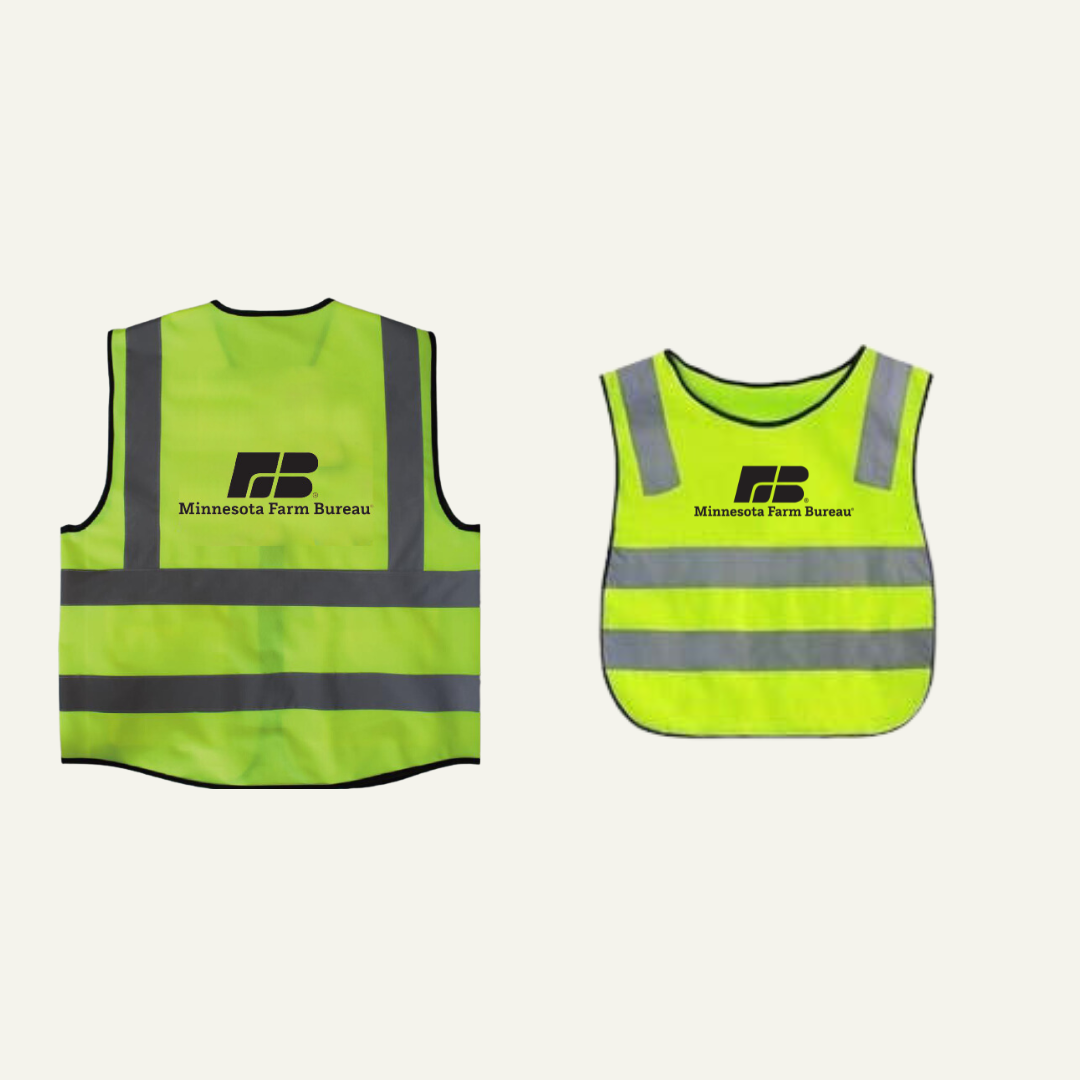 photo of neon green safety vest